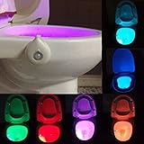 meiyiu Motion Activatedトイレ夜ライトモーションセンサーランプforホームトイレバスルーム8色変更LED