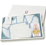 ブルーム 今治タオル 認定 ベビーギフト 5点セット(ホワイト) [G] ギフトボックス入り Fit-Use スタイ + Fit-Use 汗取りインナー + Fit-Use はんかち + Fit-Us