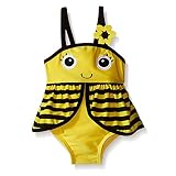 YYA SWIMWEAR ベビー・ガールズ US サイズ: 6-7Years カラー: イエロー