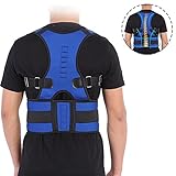 座って作業を防止する補正腰サポート姿勢ベルト、下部と上部調整可能なサポートベルトは、首の痛みの胸の圧力を和らげる(2XL)