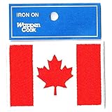 刺繍ワッペン国旗エンブレム カナダ国旗 NO-302 (M 約5.5cmx8cm) 刺繍ワッペン国旗エンブレム カナダ国旗 NO-302 (M 約5.5cmx8cm)