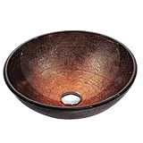 Kraus gv-580 16 – 1 / 2 "銅IllusionガラスVesselバスルームシンク – Includes pop-u、 S GV-580-CH 1