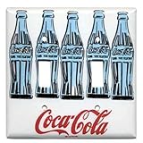 Andy Warhol Three Coke Bottles Switch Plate Double by Coca-Cola