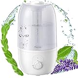 iTvanila 加湿器 超音波式 2.7L 大容量 卓上加湿器 超静音 28時間連続加湿 ミスト噴出調整可能 水質浄化 空焚き防止 乾燥/