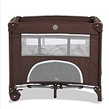 (ヘラサ)Herasa　 ベビーベッド折りたたみ　昼寝　ベビープレイヤード　ポータブル　キャスター付き 軽量 (コーヒー)