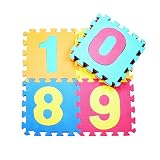 wenasi 10個( 12 " x12 " )フォームマットNumerキッズパズル遊びマット非毒性の床の子のおもちゃ幼児幼児キッズ赤ちゃん部屋