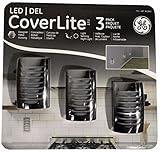 GE LED CoverLite Nightlights 3パックつや消しニッケル自動on / off