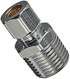 Plumb Pak Pp74pclf Water Supply Straight Connector, Chrome, 3/8" X 1/2" by Plumb Pak Corporation [並行
