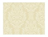 York Wallcoverings Wind River Detailed Archival Damask 8 x 10 Wallpaper Memo Sample Linen/Cool White