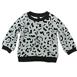 MANIS(マニス) 裏毛アニマルプリントスエットトレーナー XL 130cm /グレー NO.R-N-14560