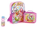 Shopkins Toys 3 Piece Kids Backpack Set - School Backpack, Lunch Bag and Water Bottle [並行輸入品]