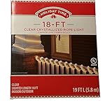 Holiday Time 18' Clear Crystallized Rope Light【クリスマス】【ツリー】 [並行輸入品]