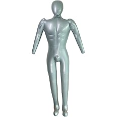 Amazon Co Jp エアー マネキン メンズ ビニール トルソー 全身 ボディー ファッション 洋服 ディスプレイ 展示 軽量 便利 おしゃれ ブティック ショップ アパレル コンパクト 銀 シルバー 男性 文房具 オフィス用品