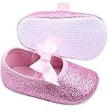 PUERI ベビー靴 ベビーシューズ ファーストシューズ キラキラ 軽量 柔かい 蝶結び 女の子 歩行練習用　出産祝い ギフト