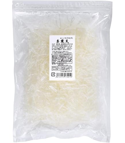 Amazon.co.jp: 玉乃御膳 岐阜山岡細寒天 500g 食物繊維 糸寒天 増粘剤