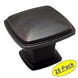 Cosmas ® 4391orbオイルはブロンズモダンキャビネットハードウェアノブ – 1 – 1 / 4 "インチSquare – 25パック