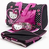 Sanrio Hello Kitty Sleepover Bag - Hello Kitty Slumber Bag (Black) [並行輸入品]