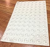 小さなクリアキャビネットバンパー – 円形フラットトップ