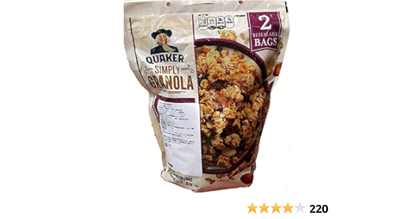 Amazon Co Jp Quaker クエーカー Quaker 100 Natural クエーカー100 ナチュラルシリアル 978gx2袋 食品 飲料 お酒