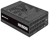 CORSAIR HX1500i フルモジュール式 1500W 低ノイズ ATX 電源ユニット ATX 3.0 & PCIe 5.0 流体動圧軸受ファン iCUE対応 - 80 PLUS Platinum 認証取得 CP-9020261-JP