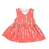 PER ベビー　ワンピース　ベビー服　夏服　ドレス　女の子　幼児　可愛い　矢印　袖なし　七五三　誕生日　プレゼント (S)