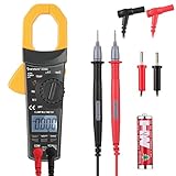WINHY デジタルマルチメーター クランプ DC/AC電圧 DC/AC電流 周波数 抵抗 容量 導通測定 高精度 安定 過負荷保護 自動レンジ 6000カウント 1000A バックライト 1年間保障