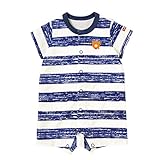 ミキハウス ホットビスケッツ (MIKIHOUSE HOT BISCUITS) ショートオール 72-1305-972 80cm 紺×白