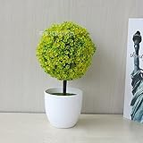 Fashionwu シンプル 鉢植え 植物 観葉植物 置物 オブジェ インテリア 癒し きれい 緑 植物 お誕生日 お祝い ギフト プレゼント イエロー