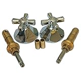 LASCO 01-9403 American Standard Renu Series Two Valve Tub or Shower Trim Kit with Stems Handles, Fla