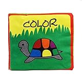 Tovadoo 布絵本 お出かけ絵本 色覚え絵本 コンパクト 布のおもちゃ 知育玩具 3ヶ月-3歳 知育玩具 プレゼント