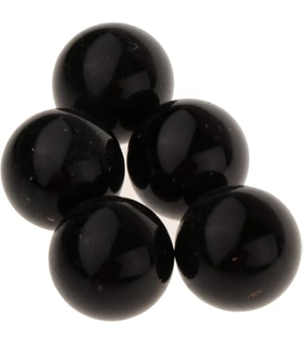 Amazon | KESOTO 黒い ガラス玉 25mm ビー玉 ジャンプ球 ガラス大理石