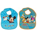 Disney （ ディズニー ） ミッキーマウス お食事 エプロン 2枚 セット 並行輸入 M8445-MIC