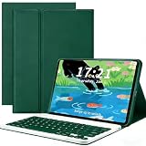 For NEC LAVIE Tab T8 T0855/KAS PC-T0855KAS ケース LAVIE Tab T8 T0855/KAS キーボード TAB08/H05 8.7インチ タブレットケース Bluetoothキーボード付き CNEVISON TAB08/H05 スタンド機能 マグネット着脱式 ワイヤレスキーボードカバー (グリーン, LAVIE Tab T8 T0855/KAS)