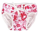 (ラボーグ)La Vogue 水遊びパンツ ベビー 水着 パンツ おむつ 可愛い スイムパンツ 子供 男の子 女の子 水泳 スイミング 紐 サイズ調節 保育園 ビーチ ローズ XXL