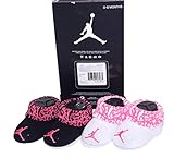 Nike Air Jordan Baby 0 – 6ヶ月新生児ブーティ(ブラック、ホワイト、ピンク