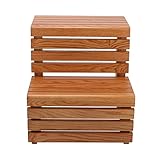 Staircase Stool TH 2層、ステップ、ソリッド木製シューズベンチ浴槽バレル階段ステップスツール、多機能ベンチ、Household Footstool