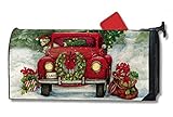 Bringing Home theツリーLargeクリスマスメールボックスカバーオーバーサイズMailWrap Holiday