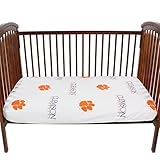 College Covers Clemson Tigersベビーベッドフィットシート オレンジ CLECSFSWPR