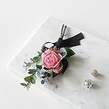【Blooming＆me】フラワーデザイナー推薦 ロマンチック 結婚式 ブライダル ウェディング 「N.Y bloom ウェディングブートニア」写真撮影などにも [並行輸入品]