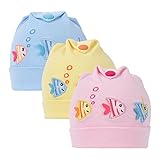 cm-trading ニット 帽 赤ちゃん ベビー 帽子 キッズ キャップ 幼児 防寒 魚 動物 可愛い 3点セット 毛糸 帽子 出産祝い アウトドア 冬用 通気性 2-12ヶ月