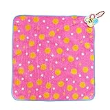 Sassy サッシー　刺繍ワッペン ループ付きタオル ループタオル お名前タグ付き/ピンク