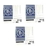 はんだ付け練習ボード【3個入り】SMDはんだ付け練習キット 初心者向け 表面実装はんだ付け練習基板 DIYキットファニースキルトレーニング 電子キット 試作PCBボード DIYキットファニースキルトレーニング