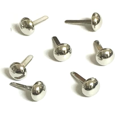 Amazon.co.jp: [ease] コニカル スタッズ 鋲 9mm シルバー 100個 パン