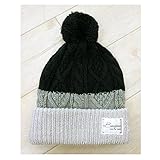 【KUT】とんがり&ボンボン付ニット帽子(9colors) ヤップ あったか キッズ 男の子 女の子 ボーダー 韓国子供服のマリンキャッスル 100cm110cm120cm130cm フリー(52-5