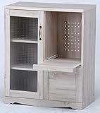 UNE BONNE(ウネボネ)レンジ台 幅7cm コンセント2口 木製 食器棚 家具 キッチン収納 収納棚 ナチュラル