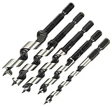 E-Value (イーバリュー)  六角軸 木工用 インパクトドリルセット 5PCS 6・8・9・10・12mm EDSW-3 先ネジタイプ
