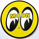 Mooneyes 8 "ラウンド車デカールホットロッド車ステッカー