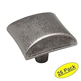 Cosmas ® 6262 WN風化ニッケルモダンキャビネットハードウェアノブ – 1 – 1 / 16 " Inch Square – 25パック