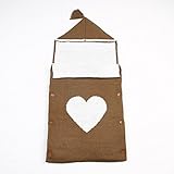 Hi9 store(ミミクマ) 新生児 おくるみ 寝袋 　寝袋ニット　繭のポッド 春夏秋冬男女兼用かわいい 0－1歳 (薄ブラウン)