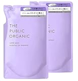 ザ パブリック オーガニック シャンプー トリートメント 詰め替え セット 【スーパー シャイニー】 ［ツヤ 保湿］ 400mL + 400mL アミノ酸 アロマ 精油 無添加 ヘアケア 日本製